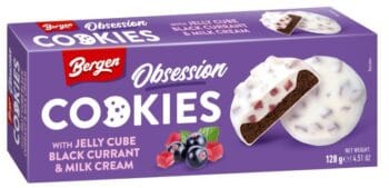 Bergen Cookies Black Currant & Milk Cream 128g