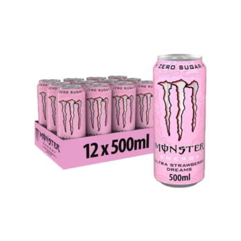 Kartón Monster Energy Strawberry ZERO 12×500ml