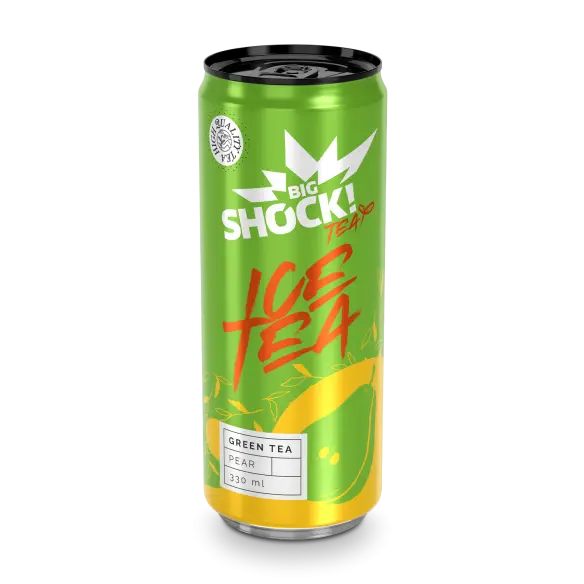Big Shock! Green Tea Pear 330ml