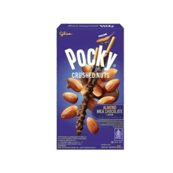 Glico Pocky Crushed Nuts Almond Milk Chocolate 25g