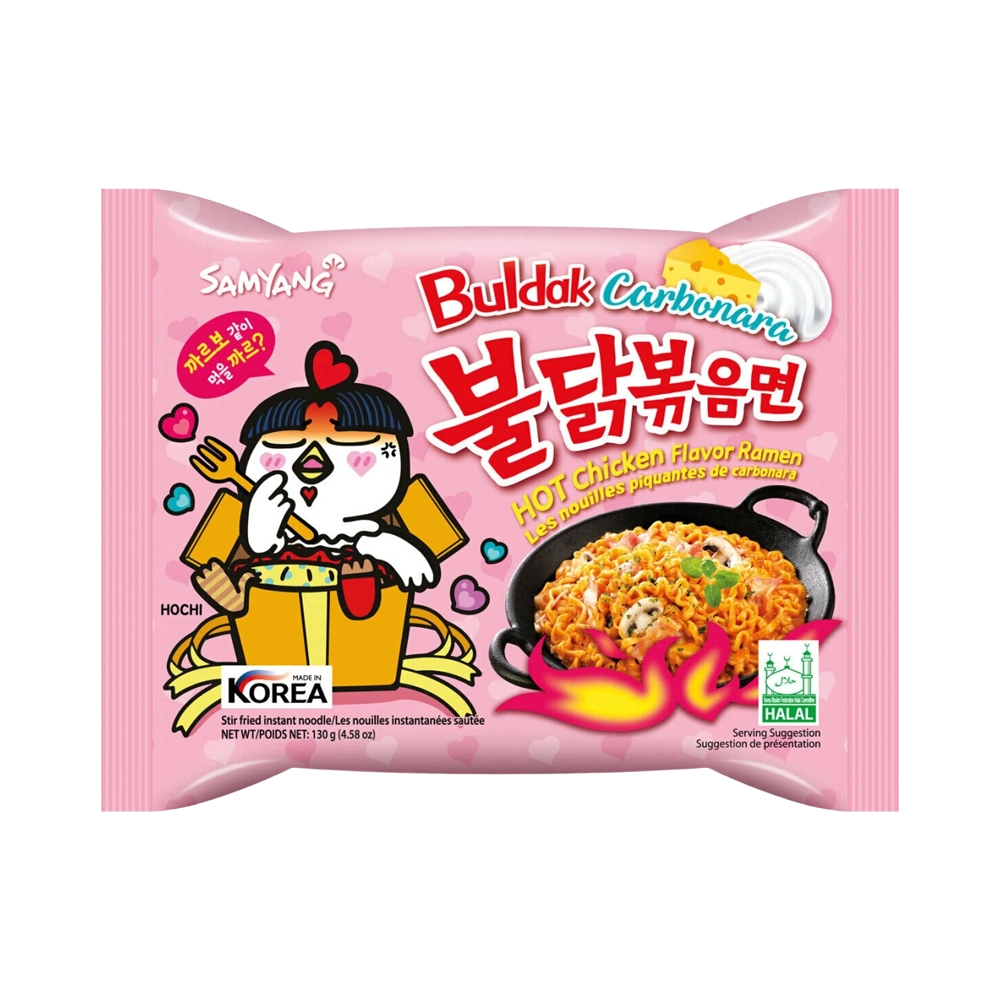 Samyang_Buldak_Hot_Chicken_Flavour_Ramen_Carbonara_130g Samyang_Buldak_Hot_Chicken_Flavour_Ramen_Carbonara_130g
