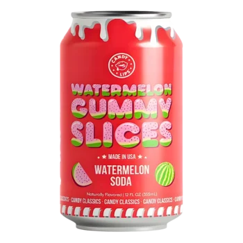 Candy Lips Watermelon Gummy Slices Soda 355ml