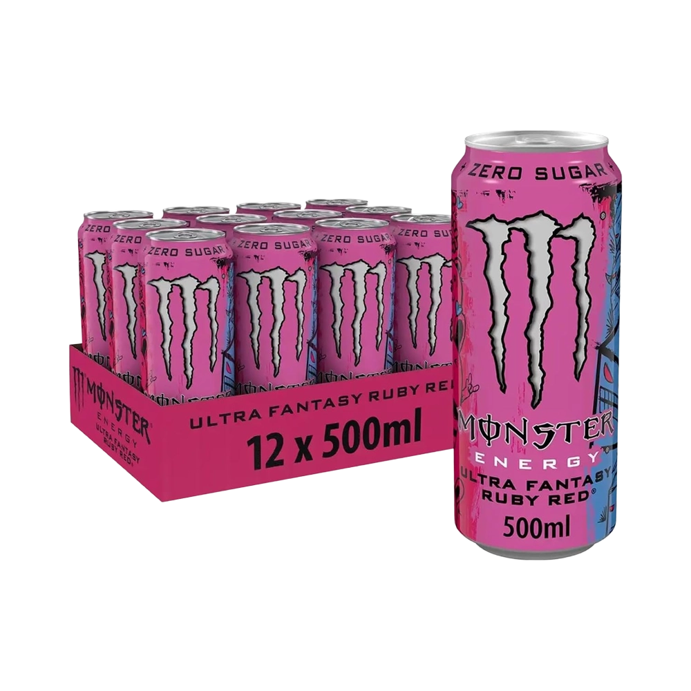 Kartón Monster Energy Ultra Fantasy Ruby Red ZERO 12×500ml Kartón Monster Energy Ultra Fantasy Ruby Red ZERO 12×500ml
